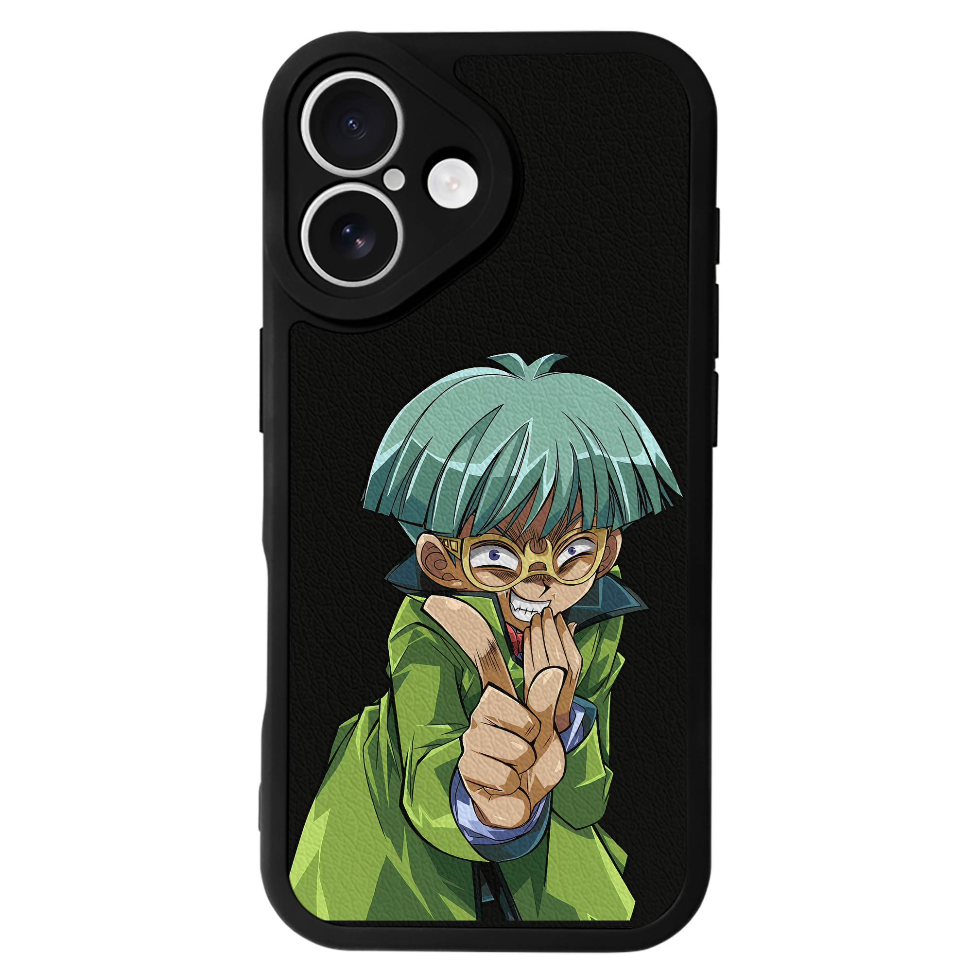 （画像用） 遊☆戯☆王 Yu-Gi-Oh! 【iPhone 16シリーズ対応】シリコンスマホケース（レザー調） 材質：シリコン